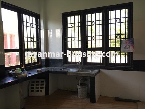 缅甸房地产 - 出租物件 - No.3224 - One Storey landed house for rent in Naypyidaw. - view of kitchen room.