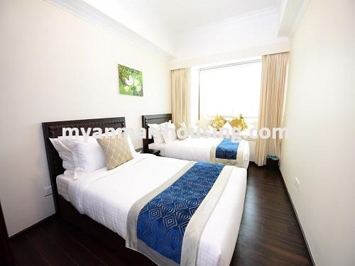 Myanmar real estate - for rent property - No.3238 - Modern Luxury Condominium room for rent in Pyay Garden Residence. - View of Bed Room