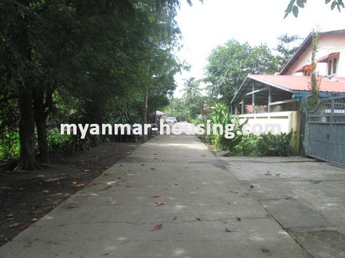 Myanmar real estate - for rent property - No.3240 - An available apartment with reasonable price for rent in Thin Gunn Gyun Township. - View of the road