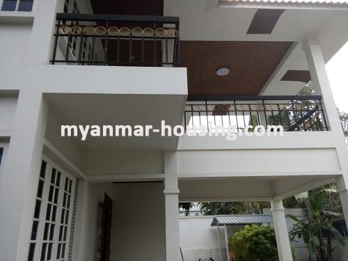 Myanmar real estate - for rent property - No.3315 - Two Storey Landed House for rent in Bahan Township is available now! - Close view of the Building