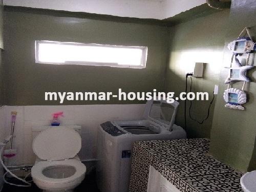 Myanmar real estate - for rent property - No.3318 - Well decorated room for rent in Muditar Condo - View of the Toilet and Bathroom