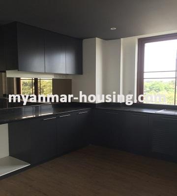 Myanmar real estate - for rent property - No.3320 - Modernized decorated room for rent in Thanlwin Condo - View of Kitchen room