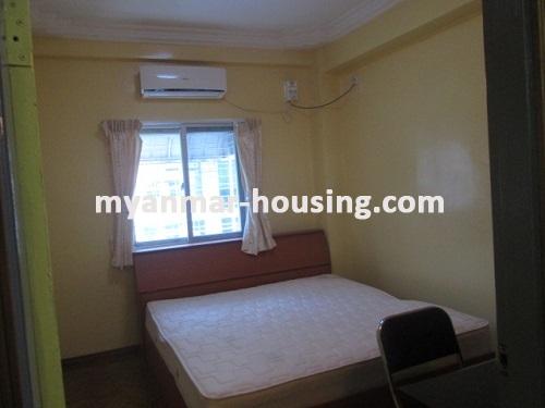 Myanmar real estate - for rent property - No.3371 - A Condominium apartment for rent in Lanmadaw Township. - View of the Bed room