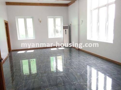 Myanmar real estate - for rent property - No.3386 -  Newly built Five Storey Landed House for rent in Bahan Township. - View of the Bed room
