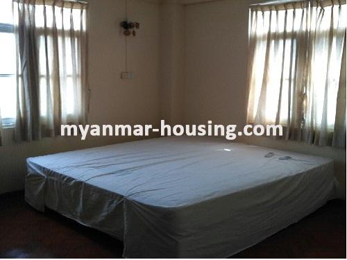 Myanmar real estate - for rent property - No.3387 - A Condominium for rent in Shwe Kindery Standard Housing. - View of the  Bed room