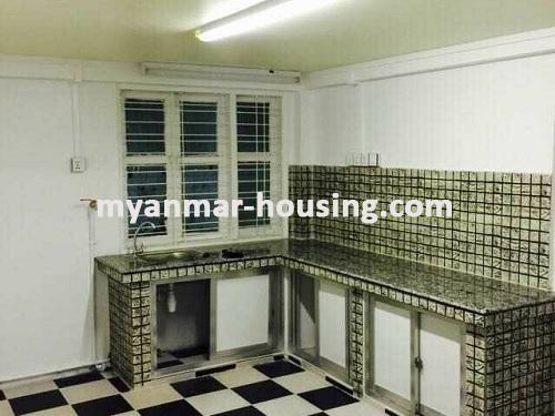ミャンマー不動産 - 賃貸物件 - No.3416 - An Apartment with reasonable price for rent in Sanchaung Township. - View of the Kitchen room