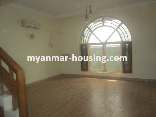 Myanmar real estate - for rent property - No.3420 - A Three Storey landed house for rent in Mayangone Township. - View of the Building