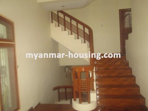 Myanmar real estate - for rent property - No.3420 - A Three Storey landed house for rent in Mayangone Township. - 