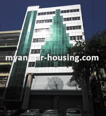 Myanmar real estate - for rent property - No.3422 - The whole Condominium Flat for rent in Botahtaung Township. - View of the building 