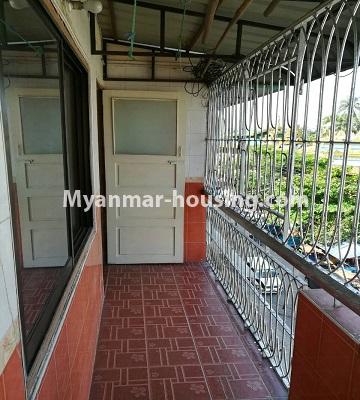 Myanmar real estate - for rent property - No.3429 - Furnished apartment room for rent in Bahan! - balcony view