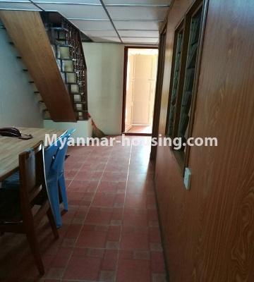 Myanmar real estate - for rent property - No.3429 - Furnished apartment room for rent in Bahan! - corridor view