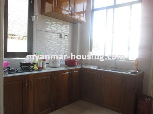 Myanmar real estate - for rent property - No.3433 - Brand new landed House for rent in Mayangone Township. - View of the Kitchen room
