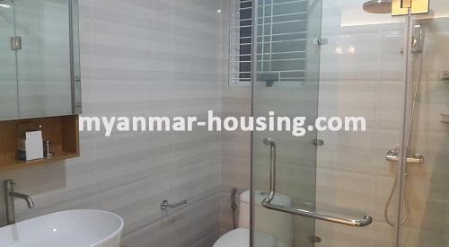 Myanmar real estate - for rent property - No.3436 - Modernize decorated Condo room for rent in Star City. - View of the Bathroom and Toilet
