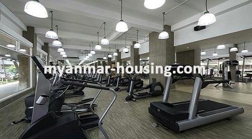 Myanmar real estate - for rent property - No.3436 - Modernize decorated Condo room for rent in Star City. - View of Gym room