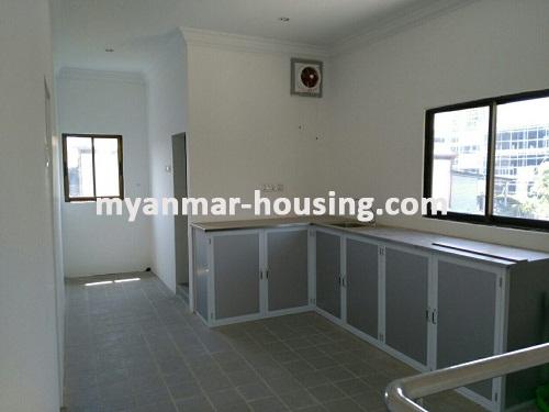 Myanmar real estate - for rent property - No.3439 - A landed house for rent in South Okkalarpa Township. - View of the Kitchen room