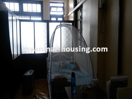 Myanmar real estate - for rent property - No.3441 - An apartment for rent with reasonable price in Latha Township. - View of the bed room