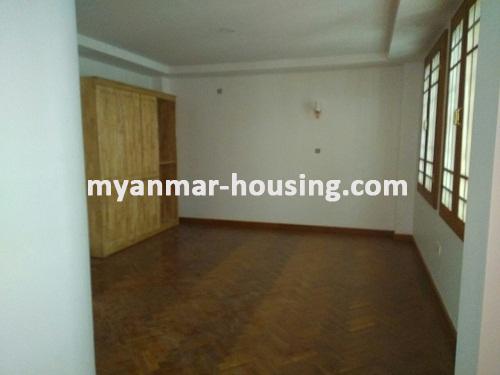 Myanmar real estate - for rent property - No.3452 - Four Storey landed House for rent in Kamaryut Township. - View of the Bed room