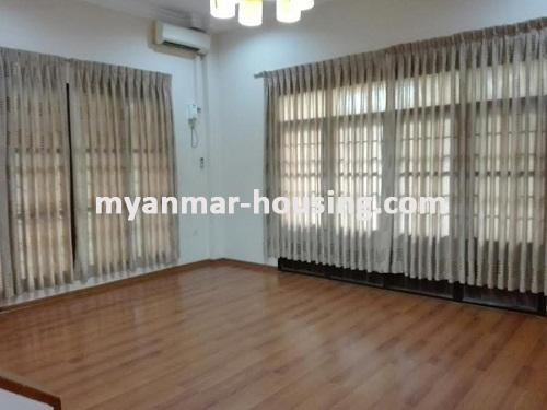 Myanmar real estate - for rent property - No.3455 - A house for rent in 7 Mile! - master bedroom view