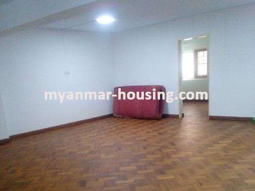 Myanmar real estate - for rent property - No.3457 - An apartment for rent in Lanmadaw Township. - View of the Living room