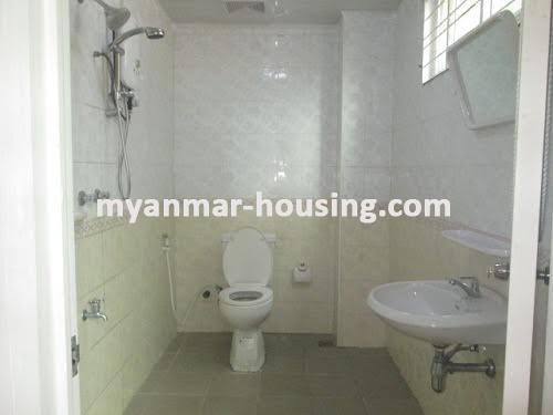 Myanmar real estate - for rent property - No.3459 - Lower Floor  for Rent in Kamaryut! - bathroom