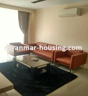 Myanmar real estate - for rent property - No.3462 - A Condominium apartment for rent in Star City. - View of the Living room