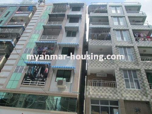 Myanmar real estate - for rent property - No.3463 - Good apartment for rent in Sanchaung Township. - View of the building
