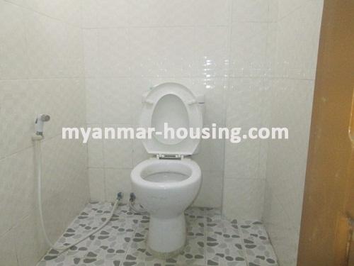 Myanmar real estate - for rent property - No.3464 - Good apartment for rent in Sanchaung Township. - View of Toilet and Bathroom