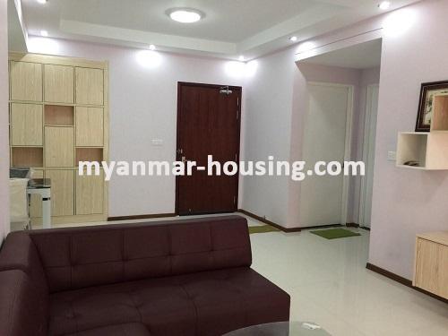 Myanmar real estate - for rent property - No.3469 - Well decorated Condominium for sale in Star City. - View of the living room