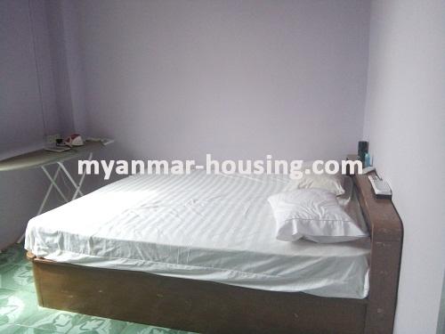 Myanmar real estate - for rent property - No.3495 - A good apartment for rent in Bahan Township. - View of the Bed room