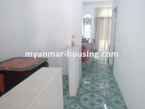 Myanmar real estate - for rent property - No.3495 - A good apartment for rent in Bahan Township. - View of the Dinning room