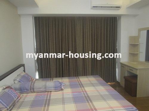 Myanmar real estate - for rent property - No.3506 - Luxurious Condominium room with full standard decoration and furniture for rent in Star City, Thanlyin! - View of the bed room