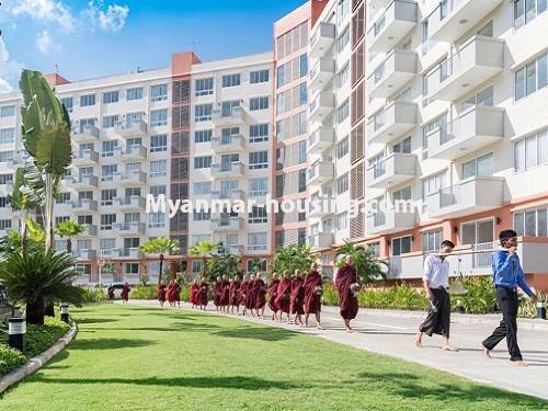 Myanmar real estate - for rent property - No.3506 - Luxurious Condominium room with full standard decoration and furniture for rent in Star City, Thanlyin! - B zone building view
