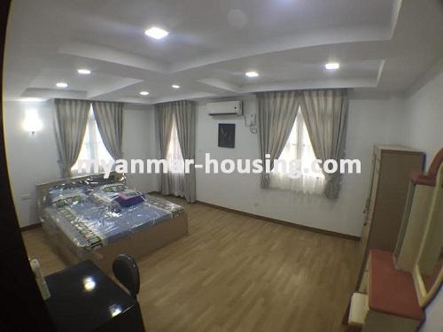 Myanmar real estate - for rent property - No.3509 - Available condo room in Bahan! - bedroom view