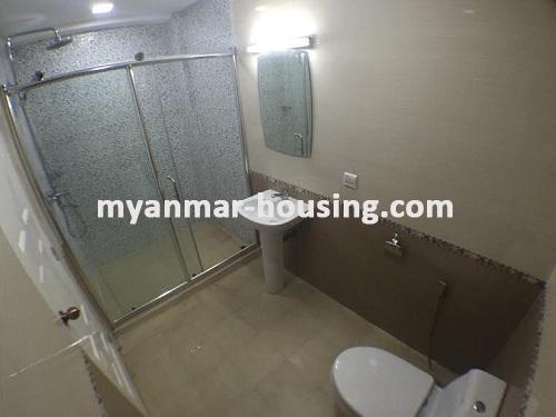 Myanmar real estate - for rent property - No.3509 - Available condo room in Bahan! - bathroom view