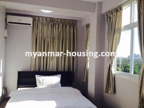 Myanmar real estate - for rent property - No.3510 - A nice service room in Yankin! - bedroom view
