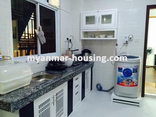 Myanmar real estate - for rent property - No.3510 - A nice service room in Yankin! - kitchen view