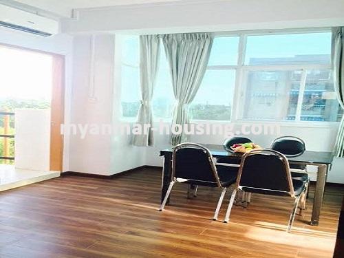 Myanmar real estate - for rent property - No.3510 - A nice service room in Yankin! - dinning area view
