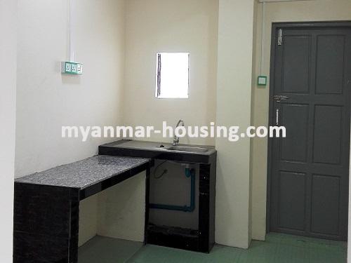 Myanmar real estate - for rent property - No.3514 - A Condo apartment for rent in Sanchaung Township. - View of the Kitchen room