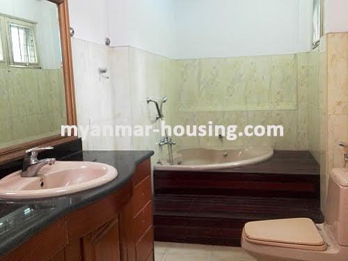 Myanmar real estate - for rent property - No.3517 - A landed house for rent near Inya Lake! - bathroom view