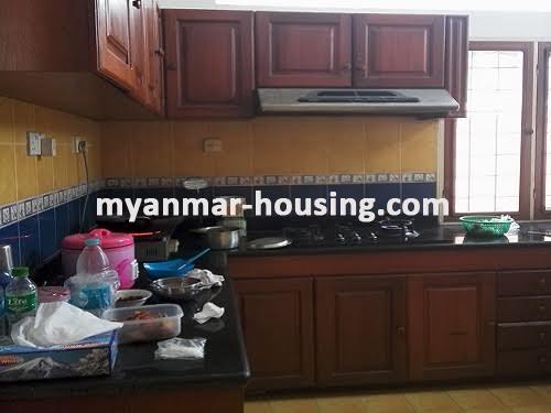 Myanmar real estate - for rent property - No.3517 - A landed house for rent near Inya Lake! - kitchen view