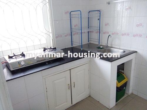 Myanmar real estate - for rent property - No.3553 - Good room for rent in Kabaraye Villa Mayangone Township. - View of the Kitchen room
