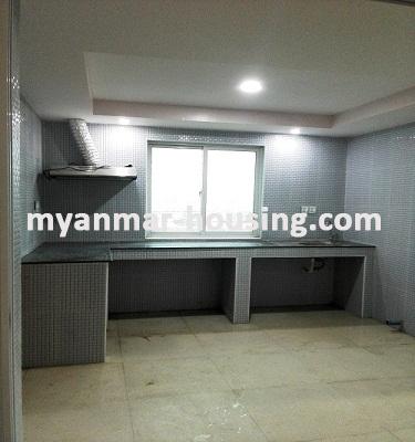 Myanmar real estate - for rent property - No.3554 -    Pent House for rent in Kan Myint Moe Condo. - View of Kitchen room