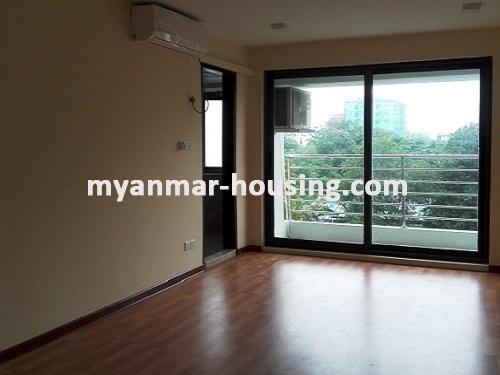 Myanmar real estate - for rent property - No.3556 - A nice room for rent in the Khai Shwe Yee Condo. - View of the room