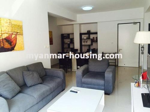 Myanmar real estate - for rent property - No.3576 - A Condominium apartment for rent in Star City. - View of the Living room