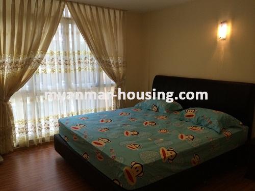 缅甸房地产 - 出租物件 - No.3579 - A Condominium apartment for rent in Star City. - View of the Bed room