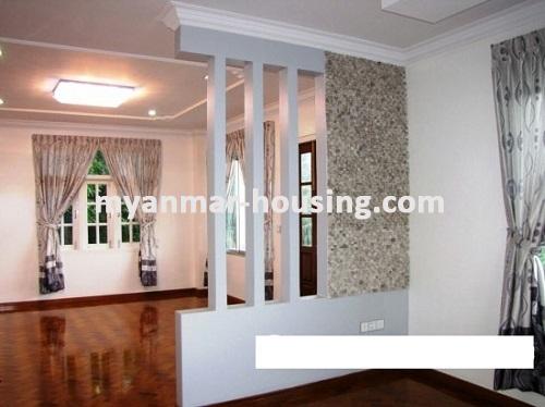 Myanmar real estate - for rent property - No.3603 - Modernize decorated a landed house for rent in 9 Mile Mayangone Township. - View of the Living room