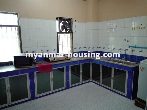 ミャンマー不動産 - 賃貸物件 - No.3604 - Excellent room for rent in Shwe Chan Thar Condo at Tarmway Township. - View of the Kitchen room