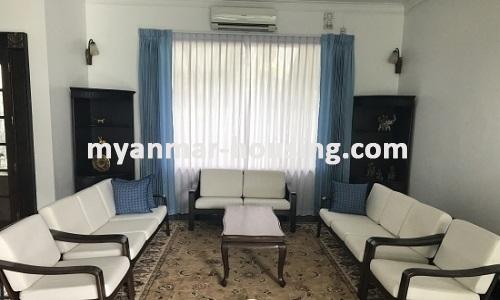 Myanmar real estate - for rent property - No.3605 - Modernize decorated a landed house for rent in 7 Mile Mayangone Township. - View of the living room