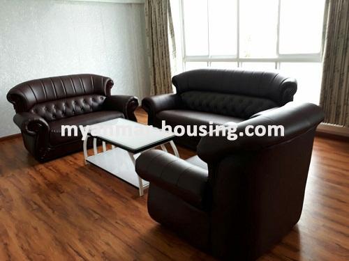 Myanmar real estate - for rent property - No.3607 - Modernize decorated Condo room for rent in MTP Condo. - View of the Living room