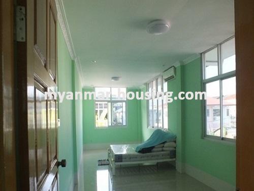Myanmar real estate - for rent property - No.3663 - A house for rent near Aung Zay Ya Bridge in Insein! - master bedroom 